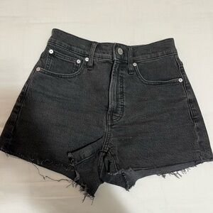 Madewell Black “The Perfect Jean Short”